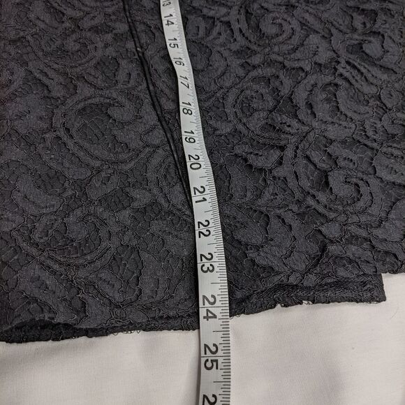Ann Taylor 4 Tall Black Lace Pencil Skirt - Picture 9 of 9